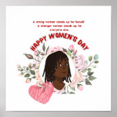 Vrouwendag Thema schattig design Poster (Voorkant)