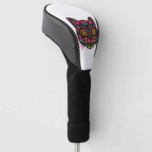 Vrouwendag van dode katten liefhebbers suikersched golfheadcover (Schuin)