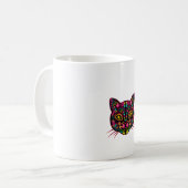 Vrouwendag van dode katten liefhebbers suikersched koffiemok (Voorkant links)