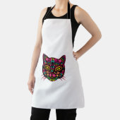 Vrouwendag van dode katten liefhebbers suikersched schort (Insitu)