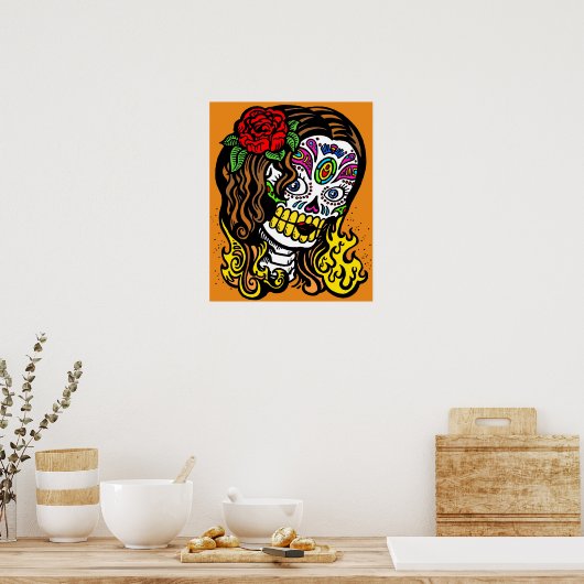 vrouwendag van het dode poster (Keuken)