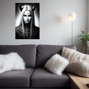 Vrouwendemon Lord   AI Art Poster