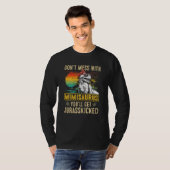 Vrouwendemonster Mimisaurus Dinosaur Rex Mot T-shirt (Voorkant volledig)