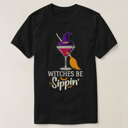 Vrouwendemonsters zijn duivel Drink Halloween T-shirt (Design voorkant)