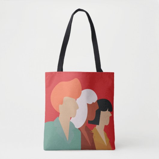 Vrouwendiversiteit - Moderne middenklasse, krachti Tote Bag (Voorkant)