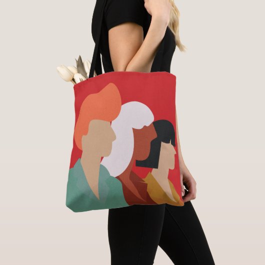 Vrouwendiversiteit - Moderne middenklasse, krachti Tote Bag (Dichtbij)
