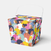 Vrouwendiversiteit - Vrouwen met verschillende ran Bedankdoosjes (Voorkant Zijde)