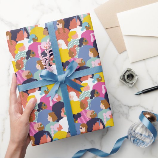Vrouwendiversiteit - Vrouwen met verschillende ran Cadeaupapier (Geschenken)