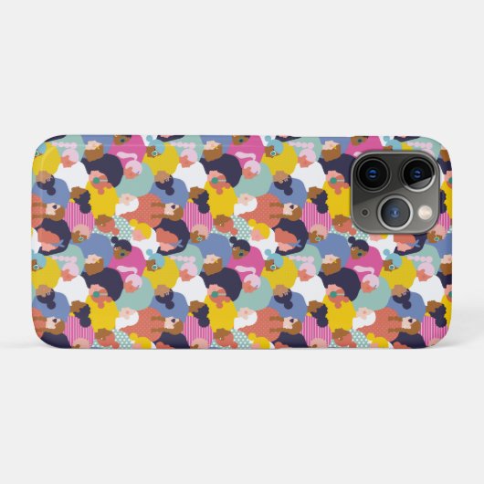 Vrouwendiversiteit - Vrouwen met verschillende ran Case-Mate iPhone Case (Achterkant (horizontaal))