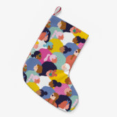 Vrouwendiversiteit - Vrouwen met verschillende ran Kleine Kerstsok (Voorkant (Hangend))