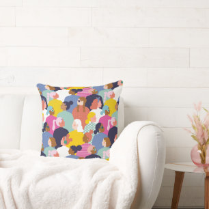 Vrouwendiversiteit - Vrouwen met verschillende ran Kussen