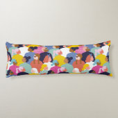 Vrouwendiversiteit - Vrouwen met verschillende ran Lichaamskussen (Achterkant)