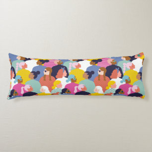 Vrouwendiversiteit - Vrouwen met verschillende ran Lichaamskussen