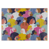 Vrouwendiversiteit - Vrouwen met verschillende ran Snijplank (Voorkant)