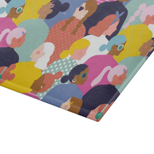 Vrouwendiversiteit - Vrouwen met verschillende ran Snijplank (Hoek)