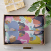 Vrouwendiversiteit - Vrouwen met verschillende ran Tissuepapier (Geschenk)