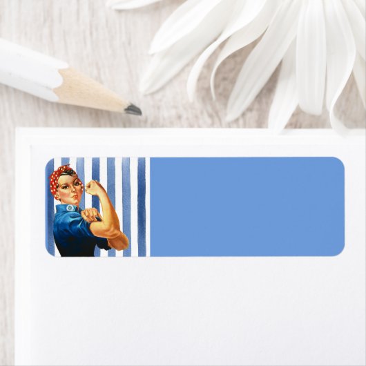 Vrouwendrukadreslabel Etiket (Insitu)