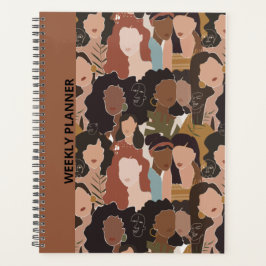 VROUWENFACES DIE WEEKLY PLANNER ONTWERPEN