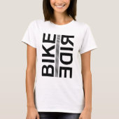 Vrouwenfietser T-shirt (Voorkant)