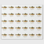 Vrouwenforel Vist Cadeaupapier (Vlak)