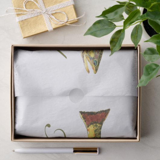 Vrouwenforel Vist Tissuepapier (Geschenk)
