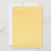 Vrouwengeel 40e verjaardag Cocktail Party Kaart (Achterkant)