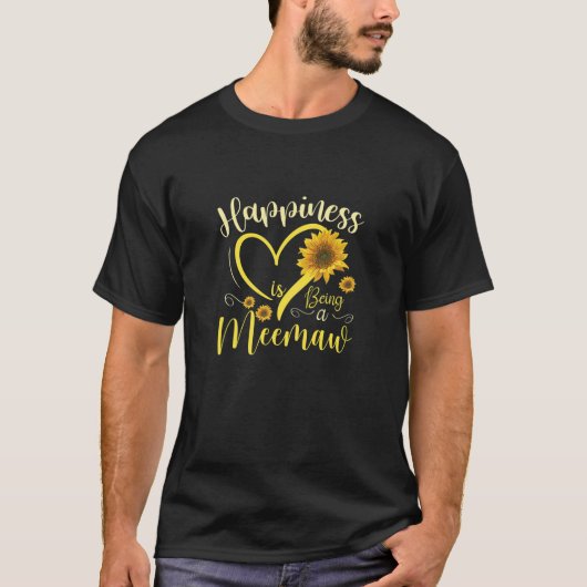 Vrouwengeluk is een melaatse zonnebloem hart t-shirt (Voorkant)