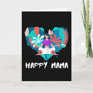 Vrouwengeluk Mama - Moederdag Yoga Kaart