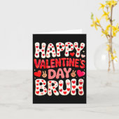 Vrouwengelukige Valentijnsdag Harten Overeenkomsti Kaart (Gele Bloem)