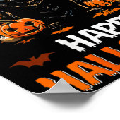 Vrouwengelukkig Halloween Hond 3 Poster (Hoek)