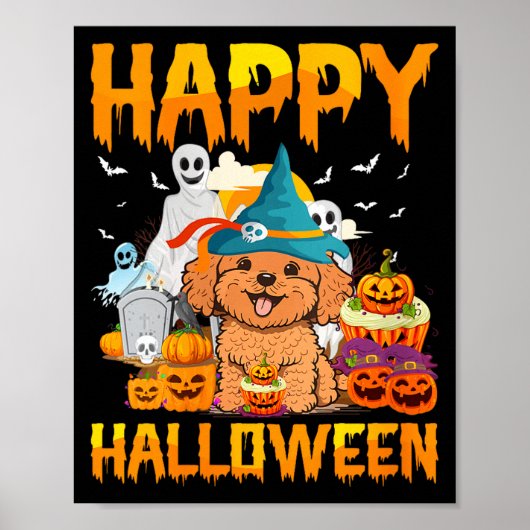 Vrouwengelukkig Halloween Poster (Voorkant)