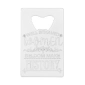 Vrouwengeschiedenis Creditkaart Flessenopener (Achterkant)