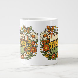 Vrouwengeschiedenis Maand Retro 70s Bloemrijke Gro Grote Koffiekop