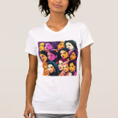 Vrouwengeschiedenis Maand viert T-shirt (Voorkant)