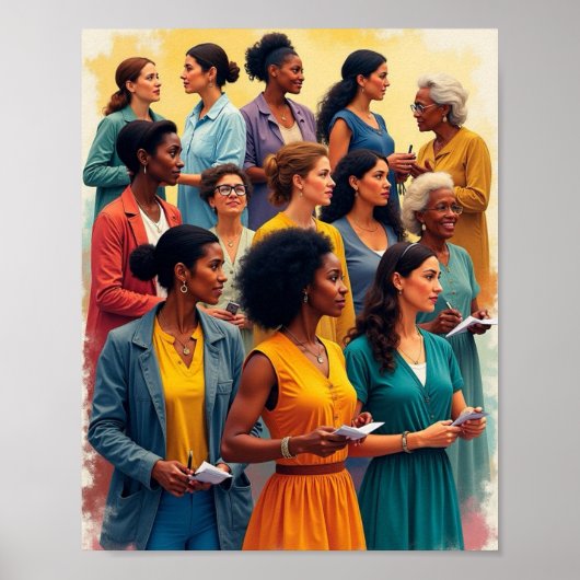 Vrouwengeschiedenis Poster (Voorkant)