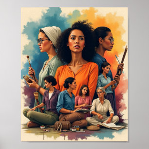 Vrouwengeschiedenis Poster