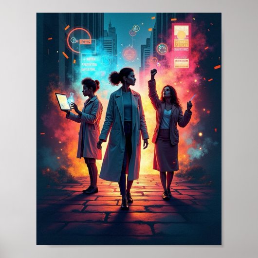 Vrouwengeschiedenis Poster (Voorkant)