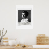 Vrouwengeschiedenis: Rosa Luxemburg Citaat over vr Poster (Keuken)