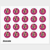Vrouwengeschiedenismaand 2026 ronde sticker (Vel)