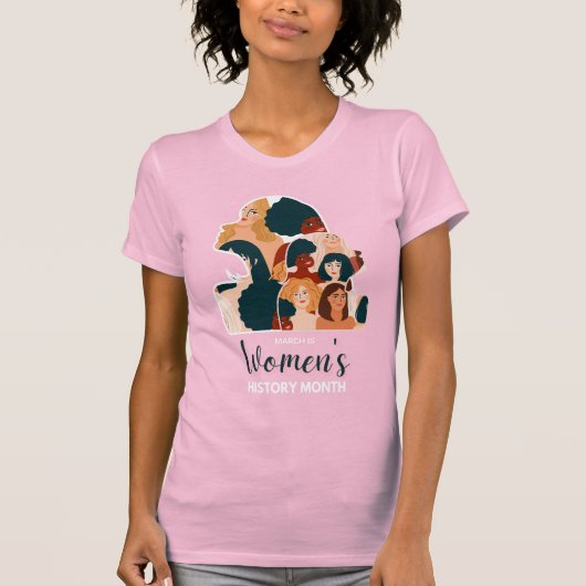 Vrouwengeschiedenismaand 2026 t-shirt (Voorkant)
