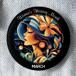 Vrouwengeschiedenismaand Ronde Button 5,7 Cm