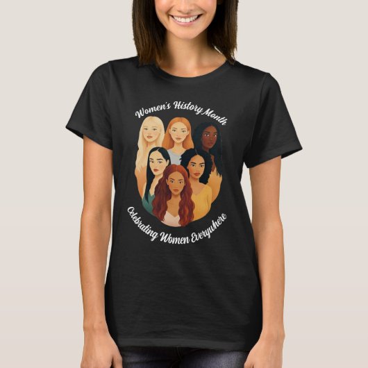 Vrouwengeschiedenismaand T-shirt (Voorkant)