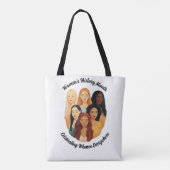 Vrouwengeschiedenismaand Tote Bag (Achterkant)