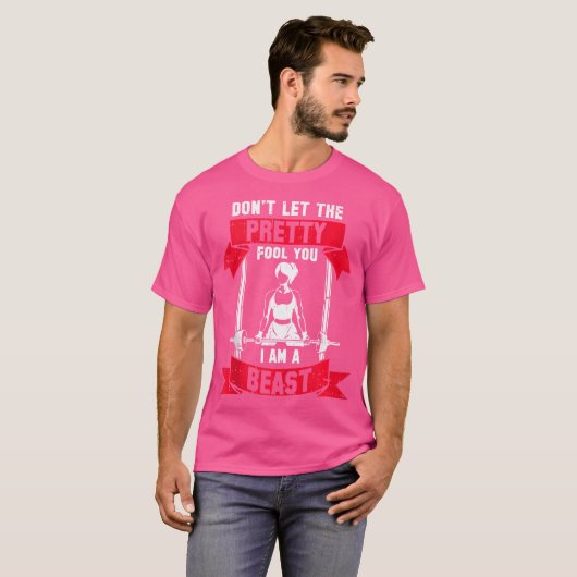 Vrouwengewicht-Lifting Workout Quote Funny Fitness T-shirt (Voorkant volledig)