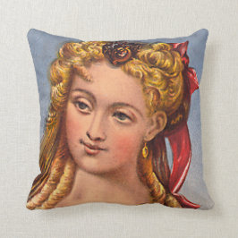 vrouwengezicht 1880 kussen