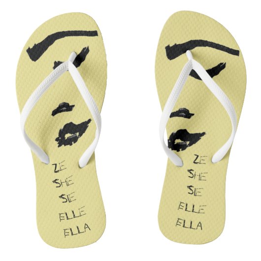 Vrouwengezicht Sie Zij Zij Ella Flip Flops (Voetbed)