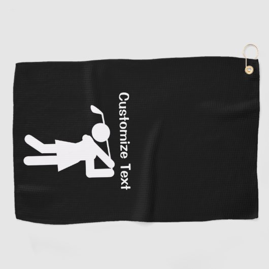 VrouwenGolf Golfhanddoek (Horizontaal)