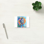 Vrouwengraffiti-kunst Post-it® Notes (Kantoor)