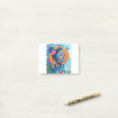 Vrouwengraffiti-kunst Post-it® Notes (Op bureau)