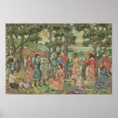 Vrouwengroep in een park schilderen poster (Voorkant)